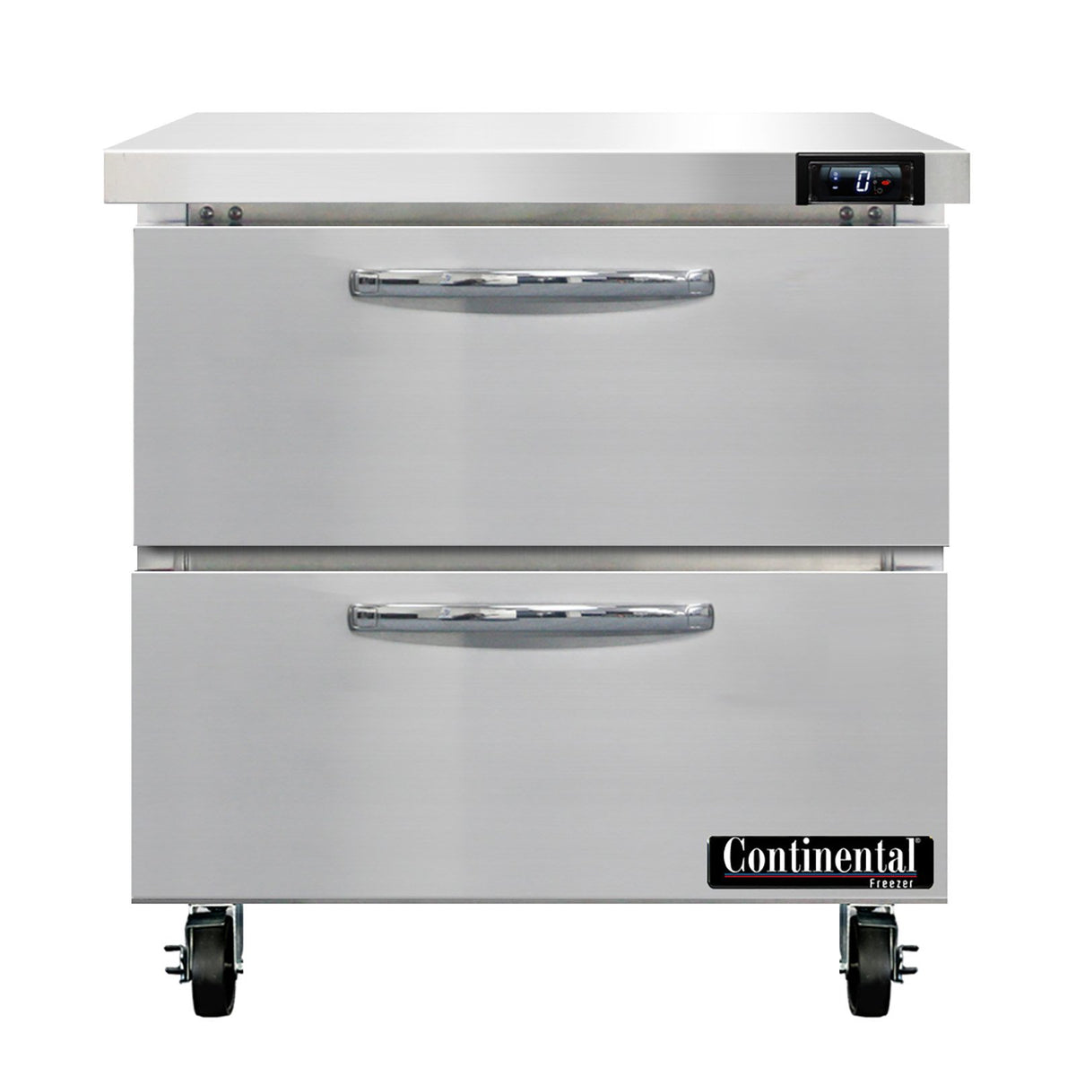 Continental Refrigerator SWF32N-D 32-Inch Worktop Freezer — 2 Drawers, Stainless Steel Front