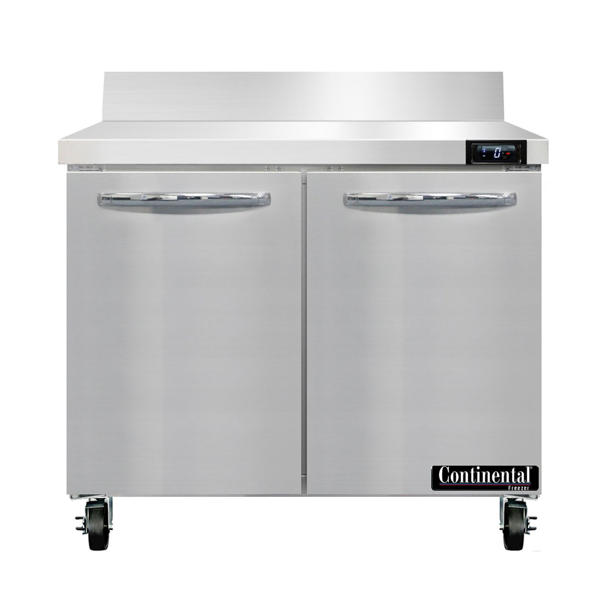 Continental Refrigerator SWF36NBS 36-Inch Worktop Freezer — 2 Doors, Stainless Steel Front