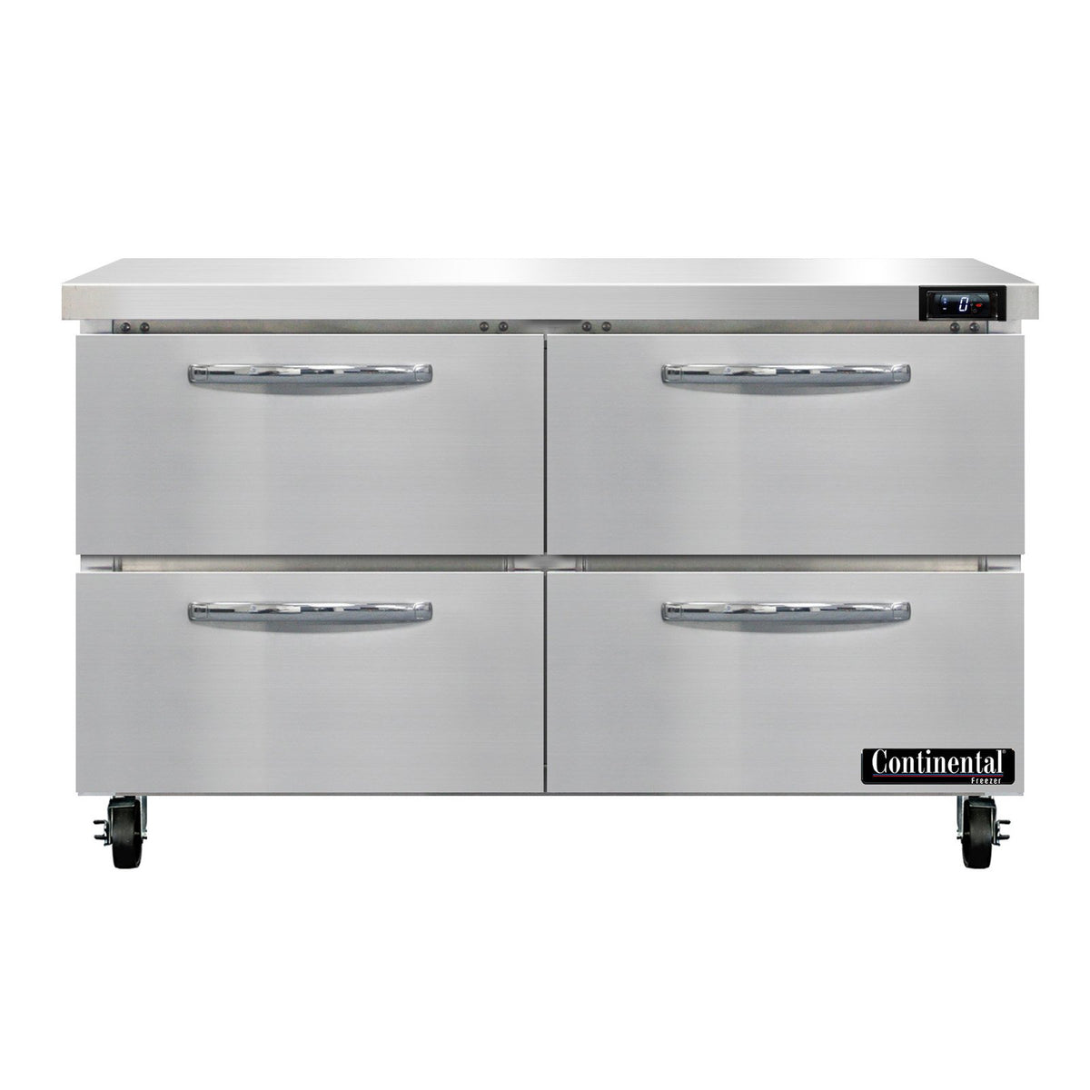 Continental Refrigerator SWF48N-D 48-Inch Worktop Freezer — 4 Drawers, Stainless Steel Front