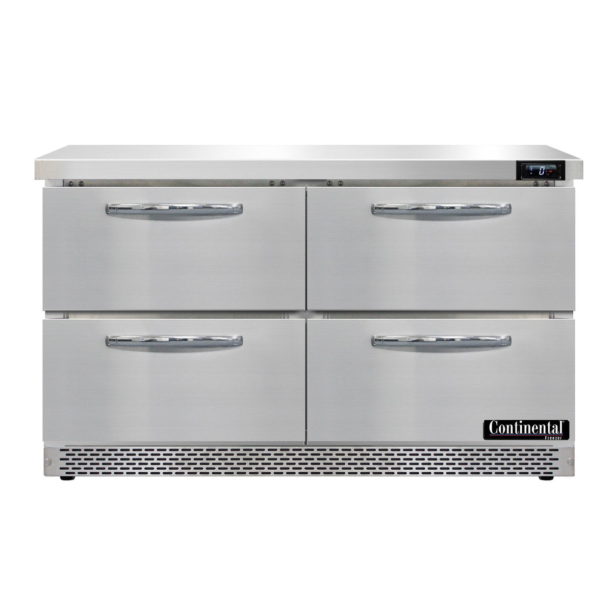 Continental Refrigerator SWF48N-FB-D 48-Inch Worktop Freezer — 4 Drawers, Stainless Steel Front