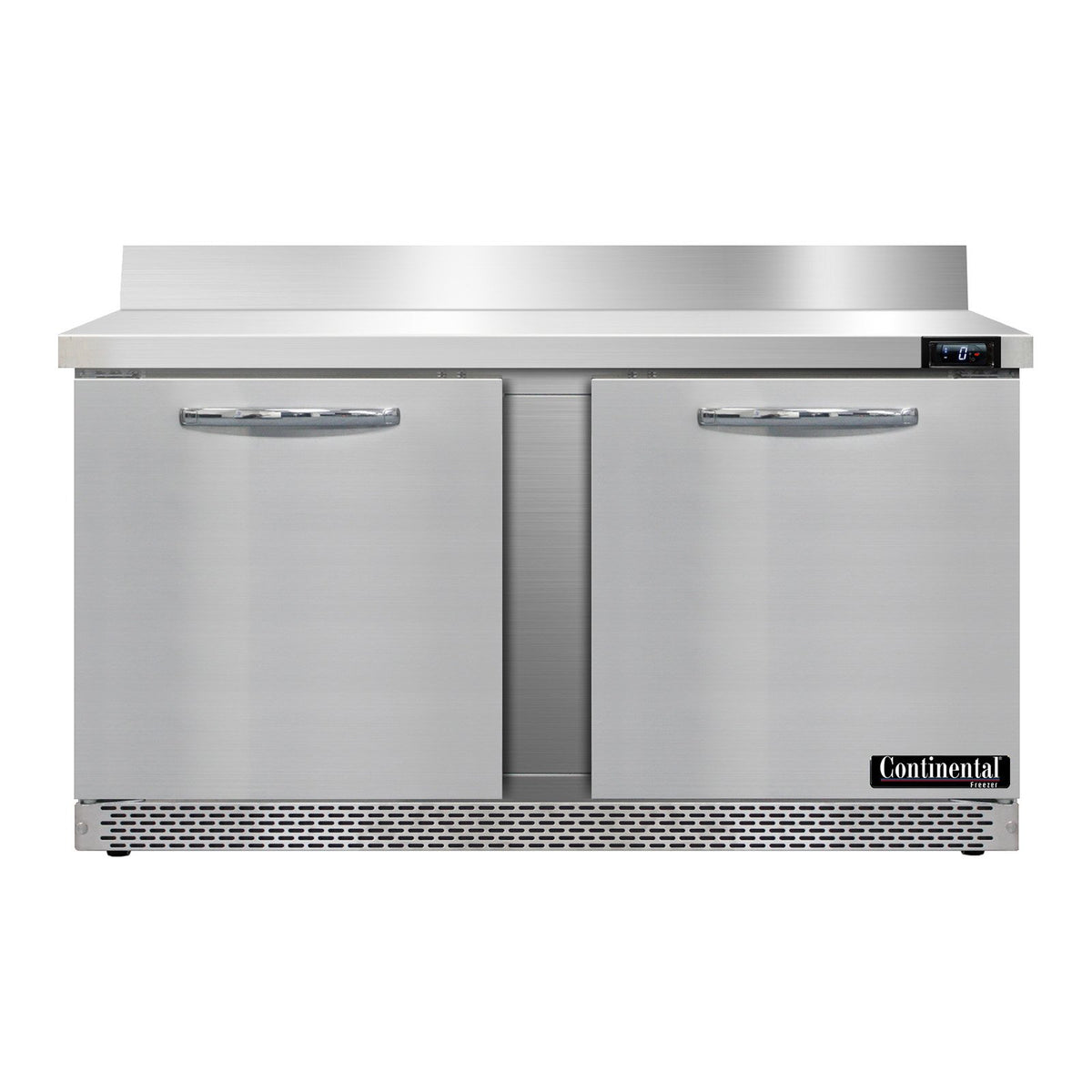 Continental Refrigerator SWF60NBS-FB 60-Inch Worktop Freezer — 2 Doors, Stainless Steel Front