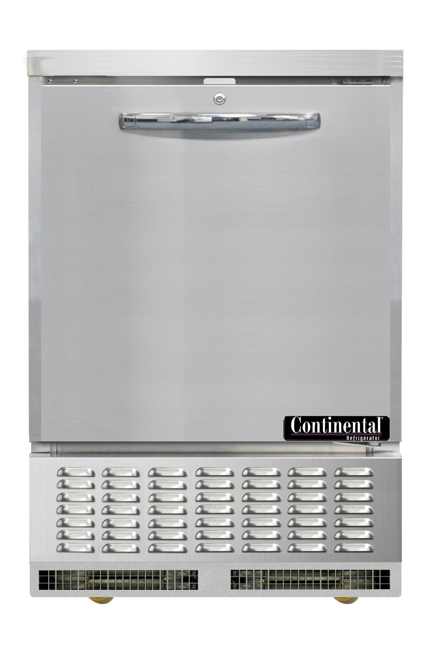Continental Refrigerator UCF24SN 24-Inch Undercounter Freezer — 1 Doors, Stainless Steel Exterior