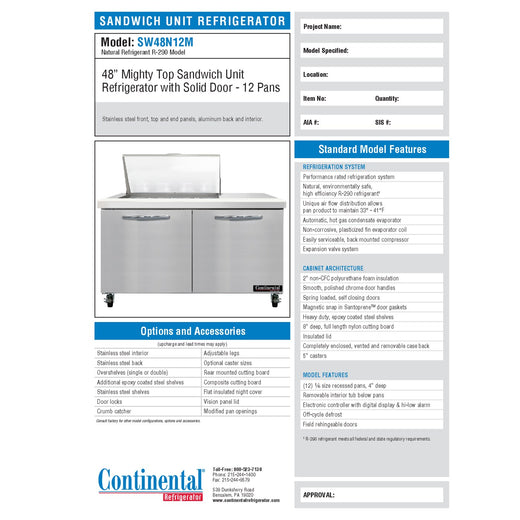Spec Sheet