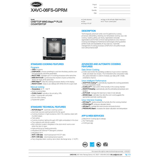 Spec Sheet
