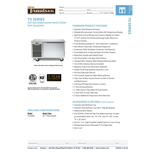 Spec Sheet