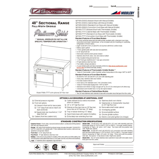 Spec Sheet