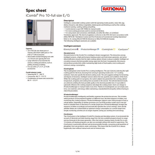 Spec Sheet