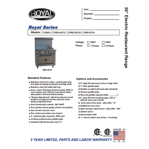 Spec Sheet