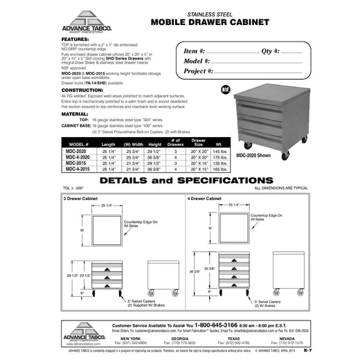 Spec Sheet