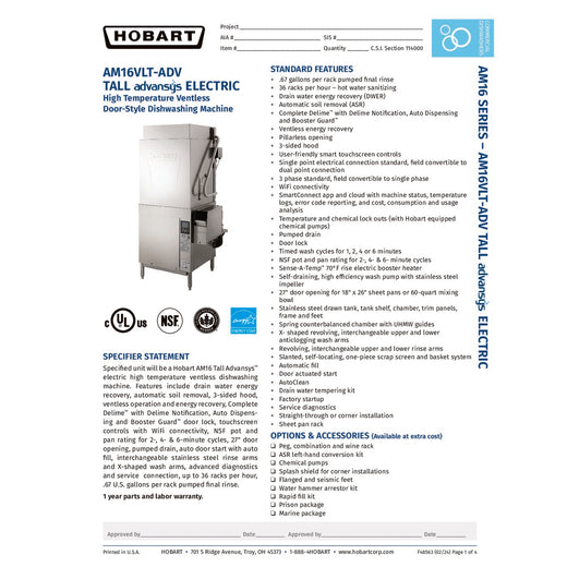 Spec Sheet