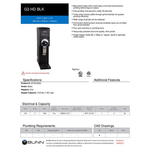 Spec Sheet