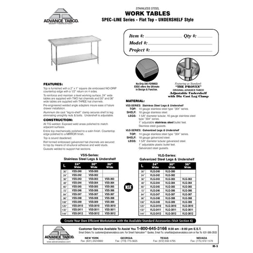 Spec Sheet