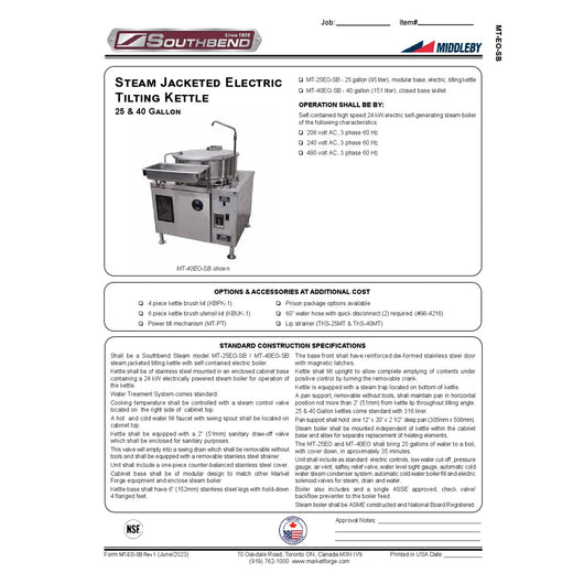 Spec Sheet