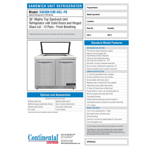 Spec Sheet