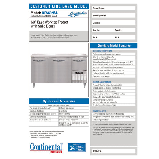 Spec Sheet