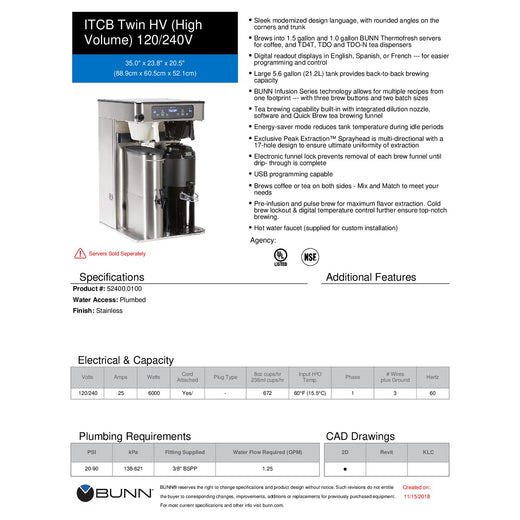 Spec Sheet