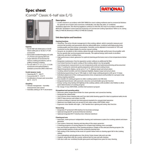 Spec Sheet