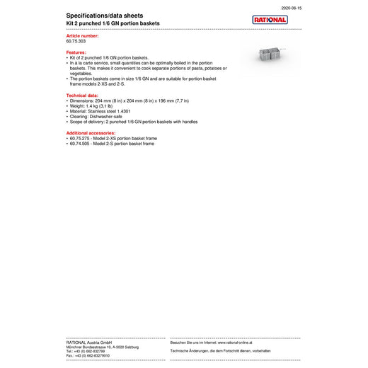 Spec Sheet