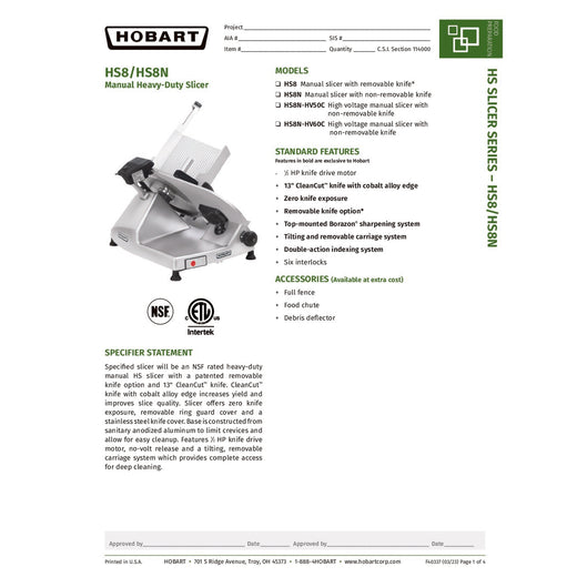 Spec Sheet