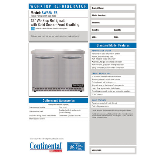 Spec Sheet