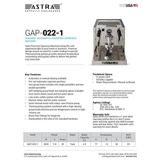 Spec Sheet