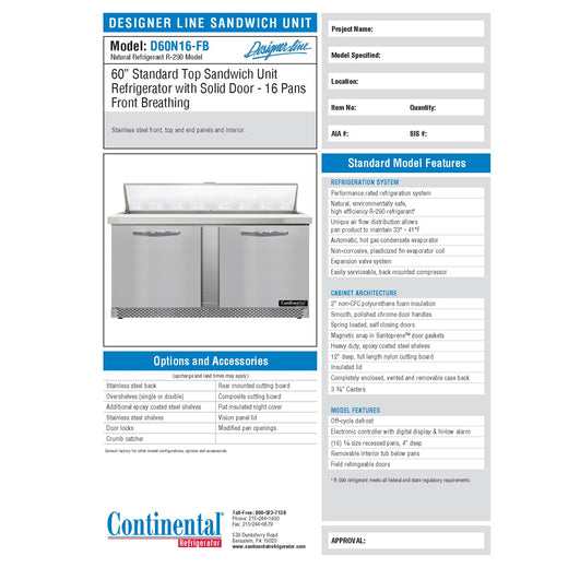Spec Sheet