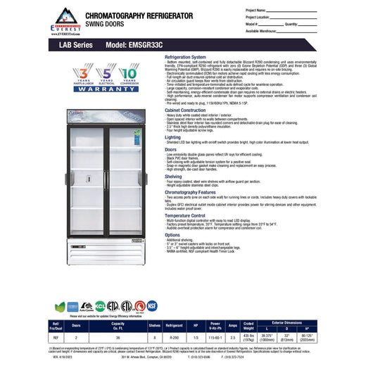 Spec Sheet