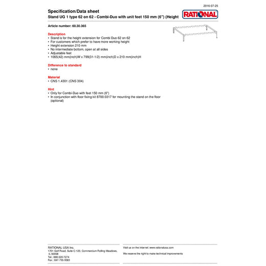 Spec Sheet