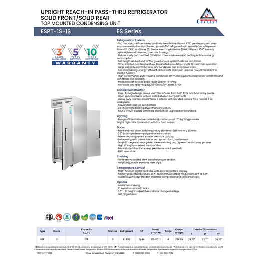 Spec Sheet