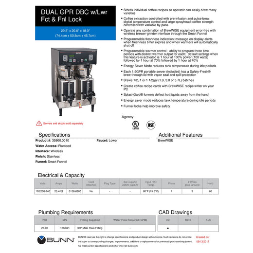 Spec Sheet