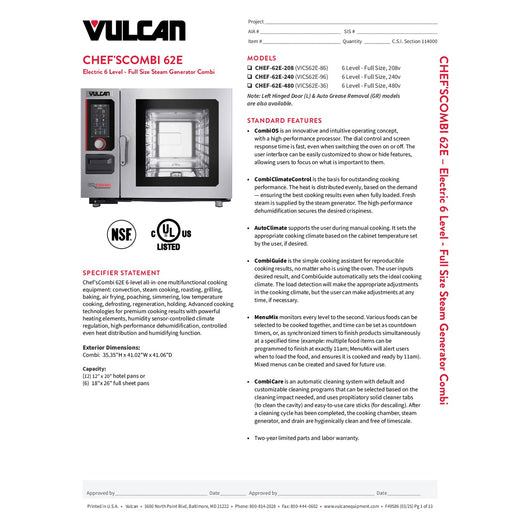 Spec Sheet