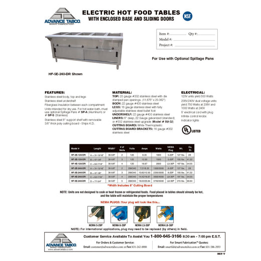 Spec Sheet