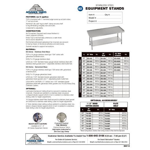 Spec Sheet
