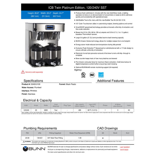 Spec Sheet