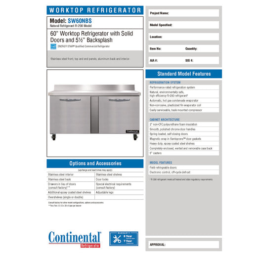 Spec Sheet
