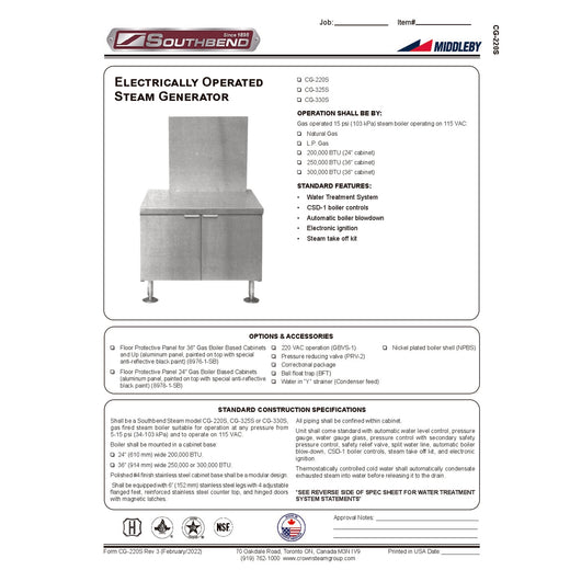 Spec Sheet