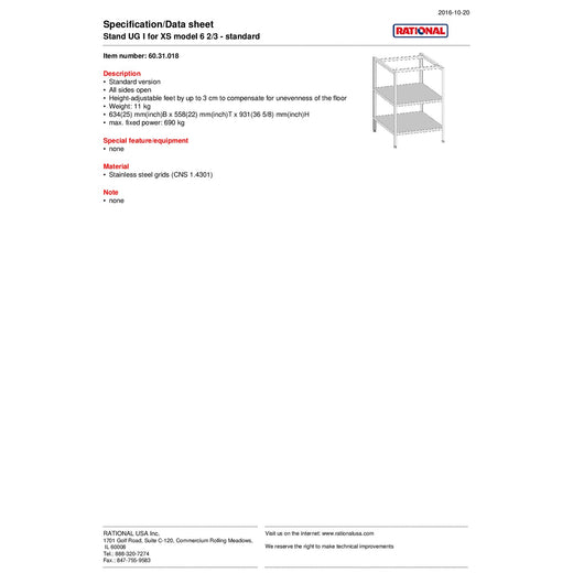 Spec Sheet
