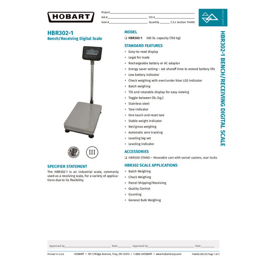 Spec Sheet