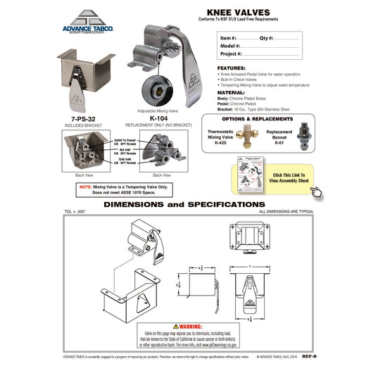 Spec Sheet