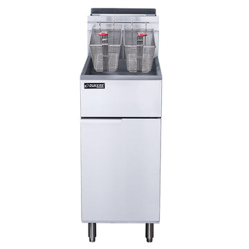 Dukers DCF3-NG Natural Gas Fryer with 3 Tube Burners