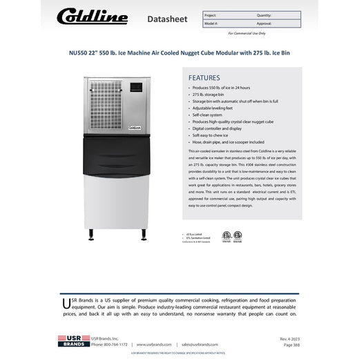 Spec Sheet