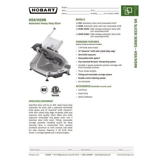 Spec Sheet