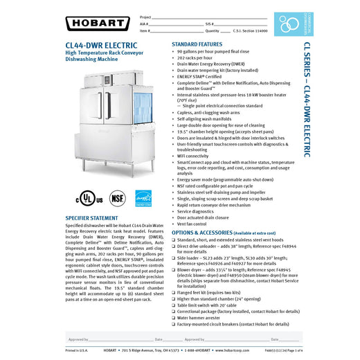 Spec Sheet