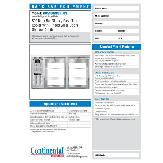 Spec Sheet