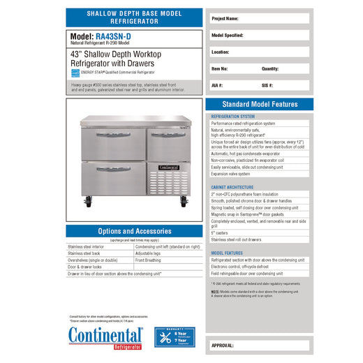 Spec Sheet