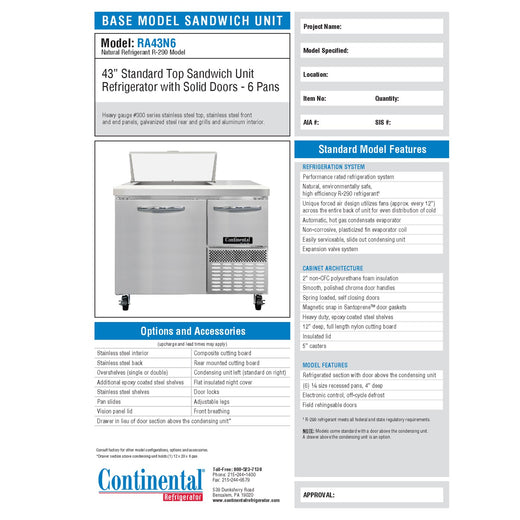 Spec Sheet