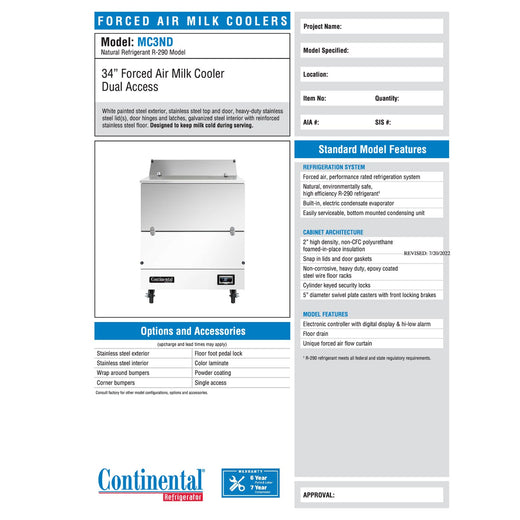 Spec Sheet