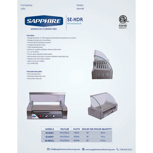Spec Sheet