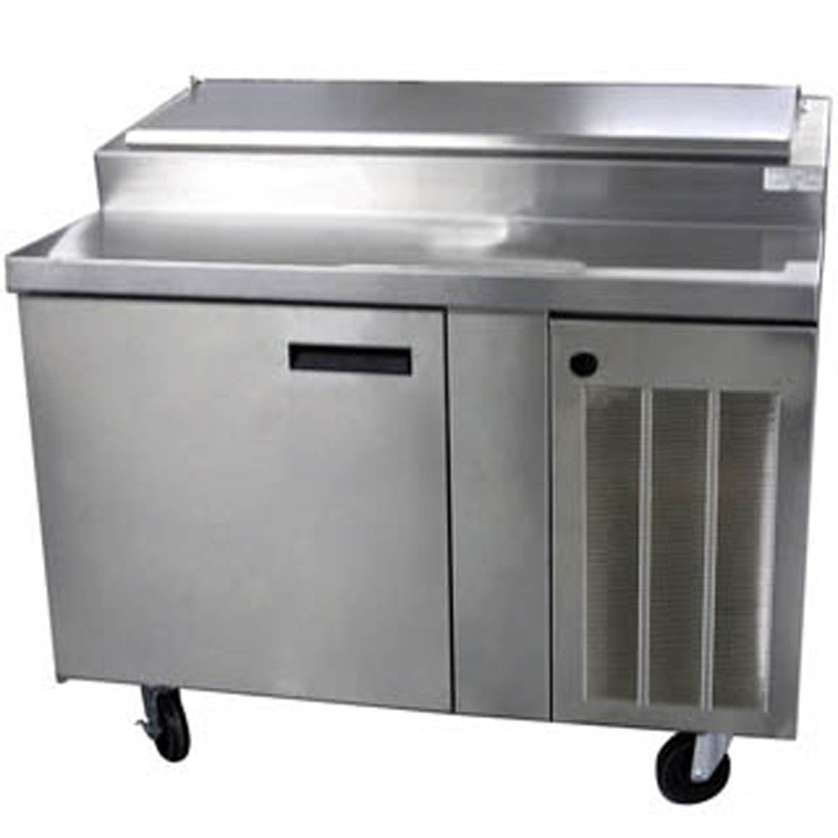 Delfield 18648PTBMP 48-Inch Refrigerated Pizza Prep Table — 6 Pans, 1 door