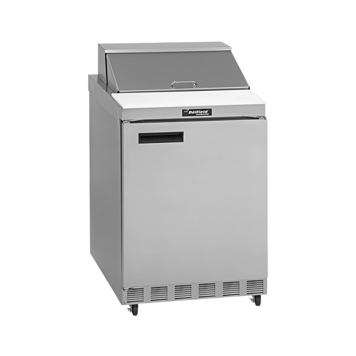 Delfield 4432NP-12M 32.13-Inch Sandwich & Salad Prep Table — 12 Pans, 1 door